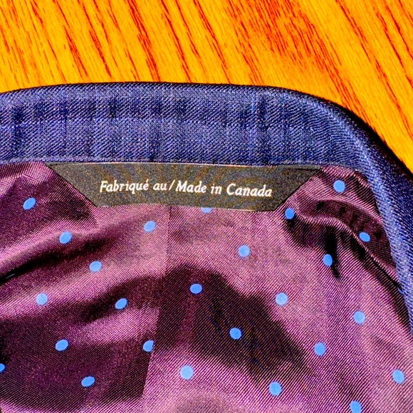 Coppley Drago blue tweed wool Super 130’s blazer sport coat jacket, sz 48 - Picture 8 of 13